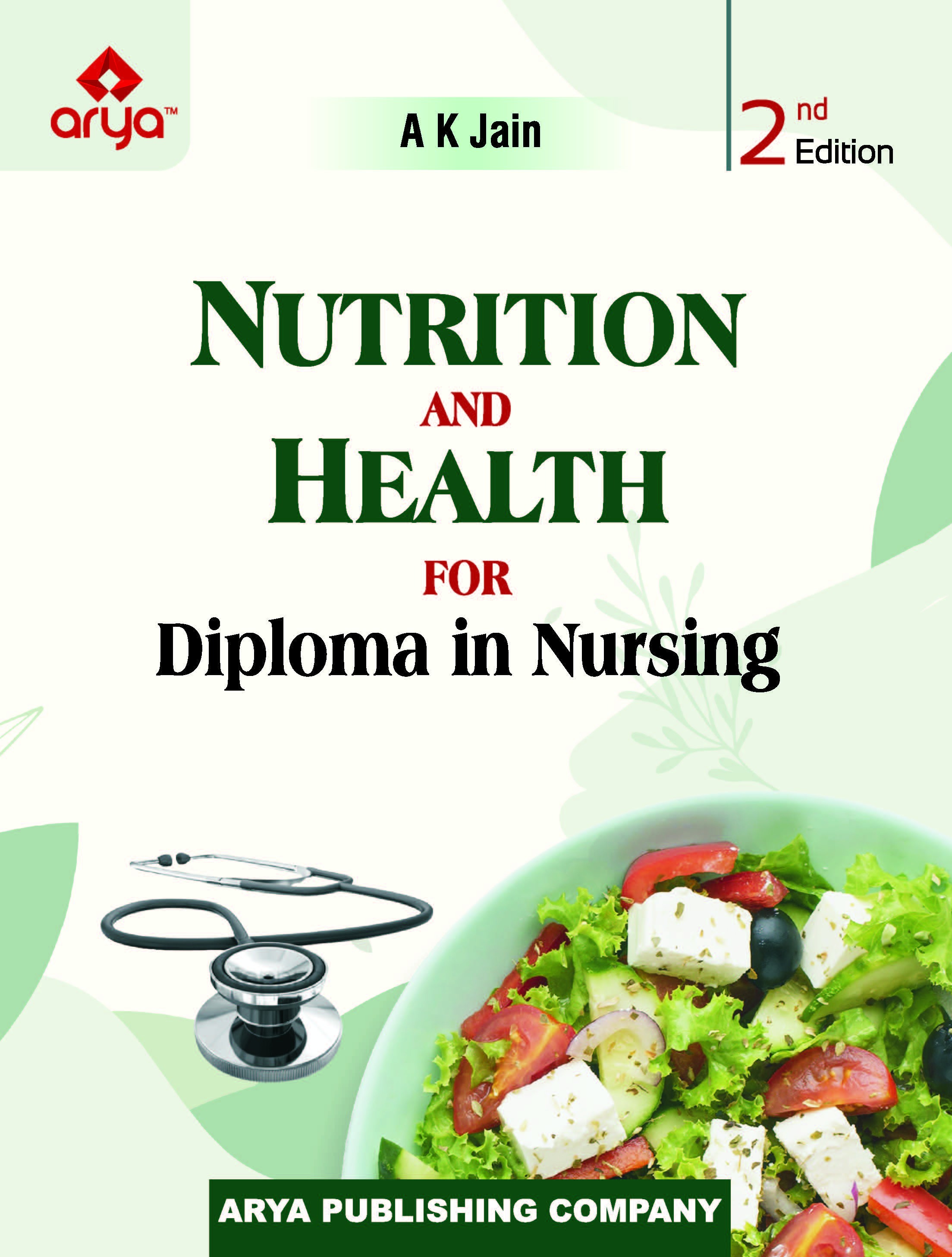 Cover of Nutrition and Health for Diploma in Nursing 2ND EDITION 2023