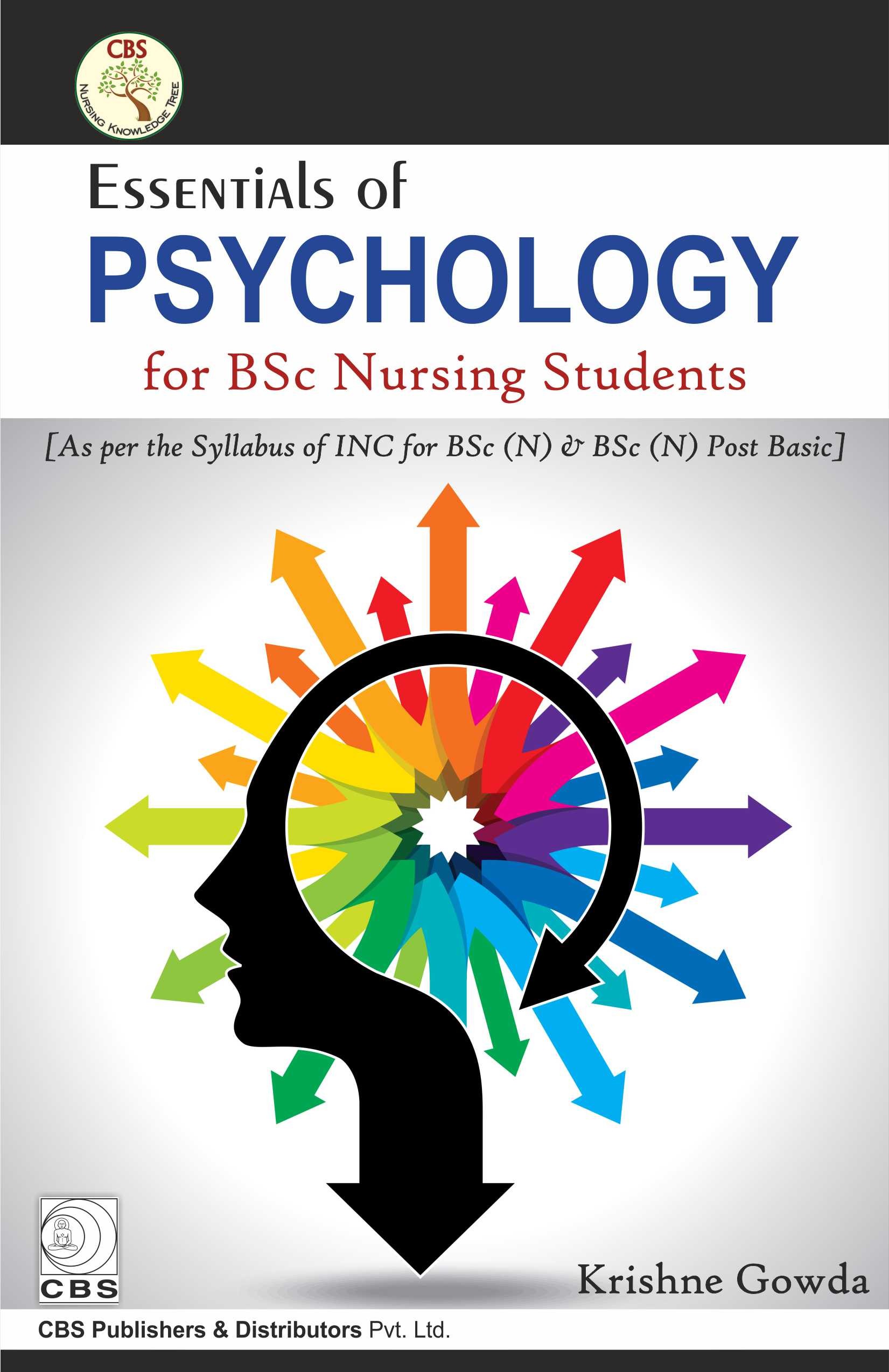Cover of Essentials Of Psychology For BSc Nursing Students