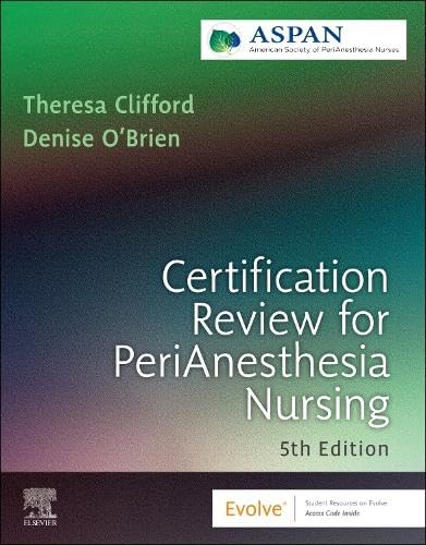 Certification review for perianesthesia nursing with access code 5ed (pb 2026)