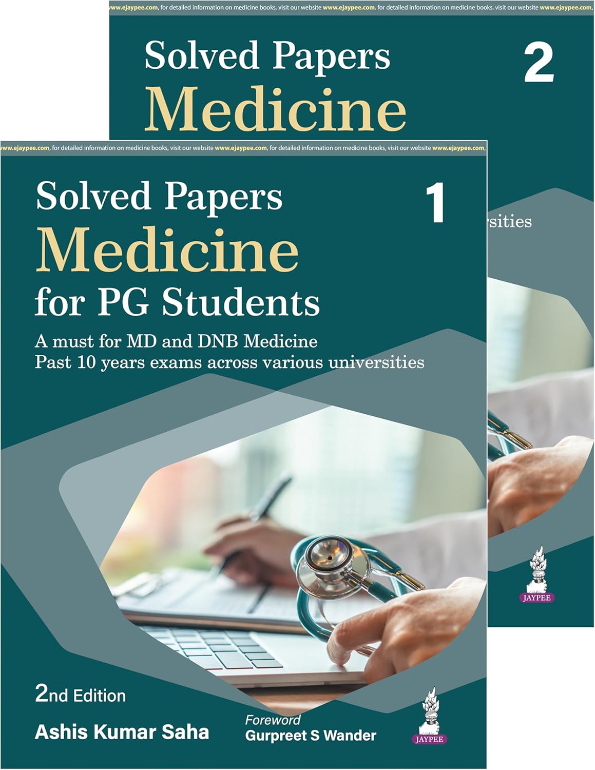 SOLVED PAPERS MEDICINE FOR PG STUDENTS (2VOLS)