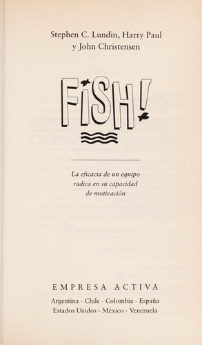 Cover of Fish!: A Remarkable Way to Boost Morale and Improve Results