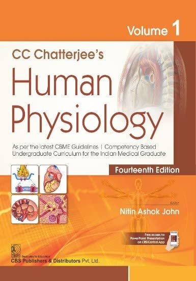 C C Chatterjees Human Physiology 14Ed 2 Vol Set (Pb 2022)