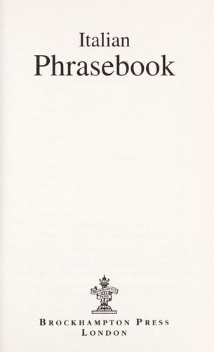 Italian Phrasebook.