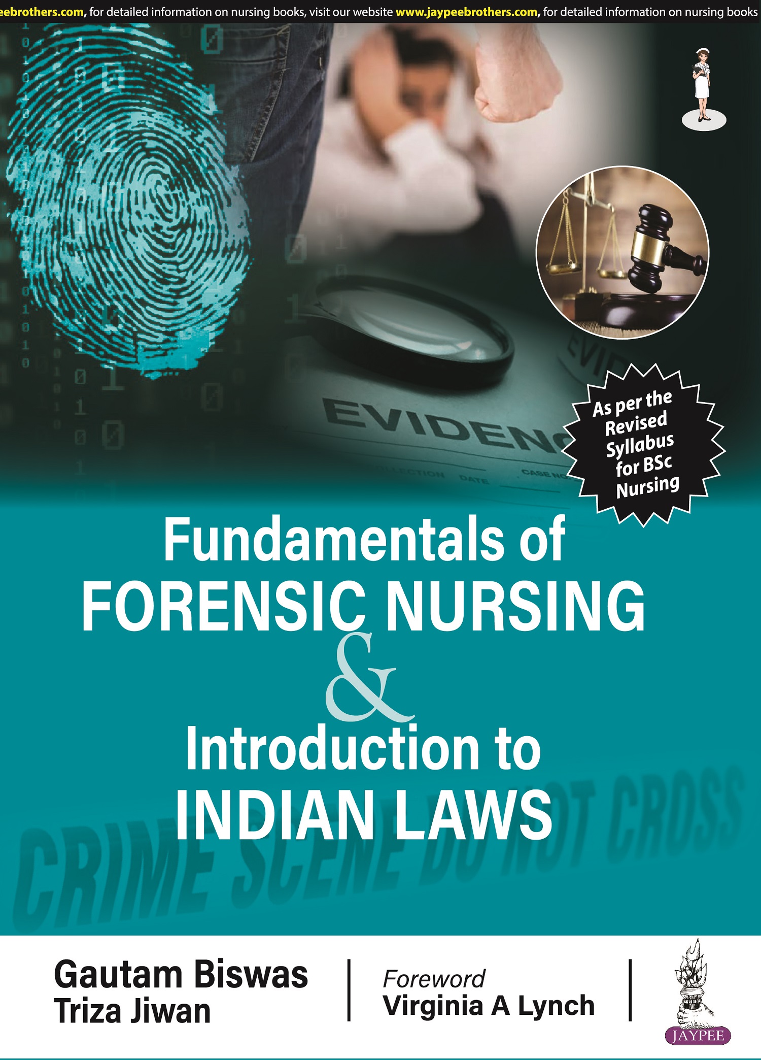 Cover of FUNDAMENTALS OF FORENSIC NURSING & INTRODUCTION TO LAWS 1ST EDITION 2024