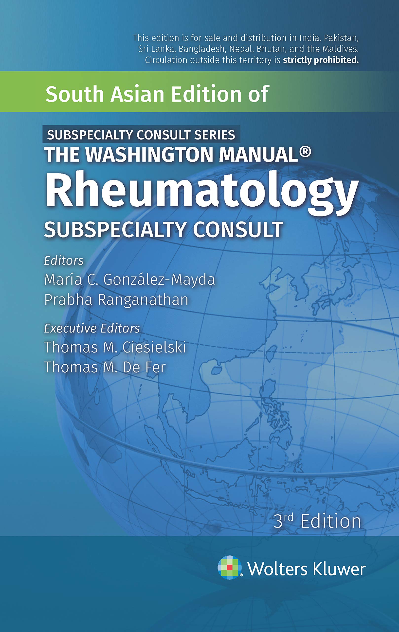 The Washington Manual Subspeciality Consult Series- Rheumatology, 3/e
