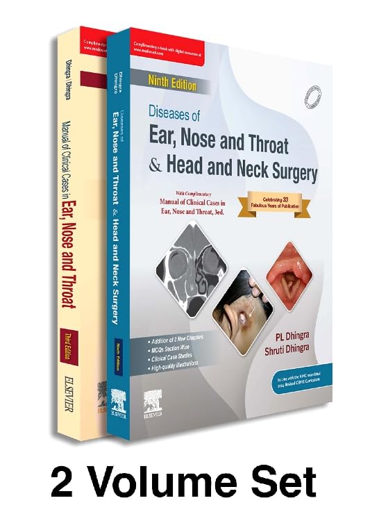 Diseases of ear, nose and throat and head & neck surgery, 9e with manual of clinical cases in ear, nose and throat, 3e