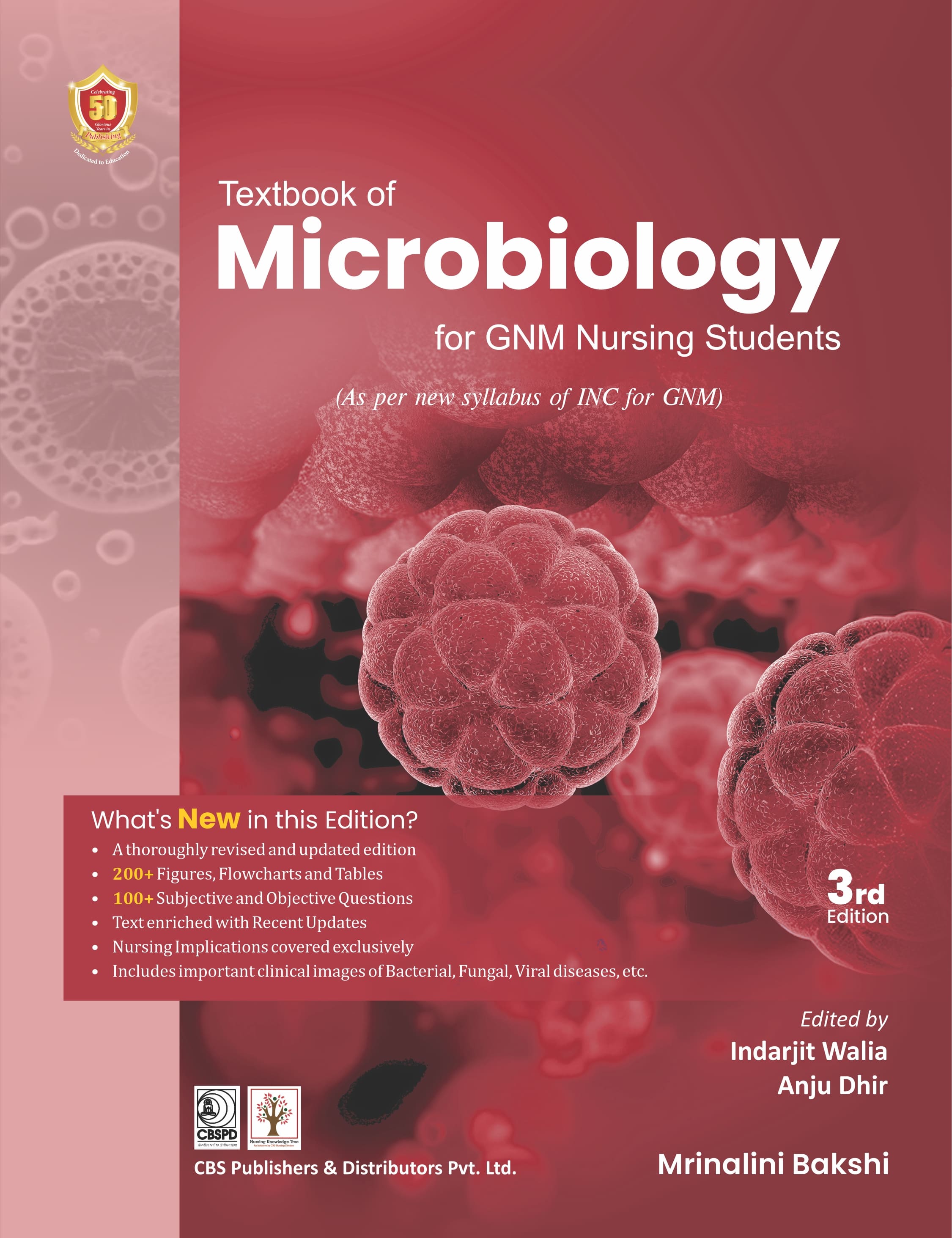 Textbook Of Microbiology For Gnm Nursing Students 3Ed (Pb 2027)