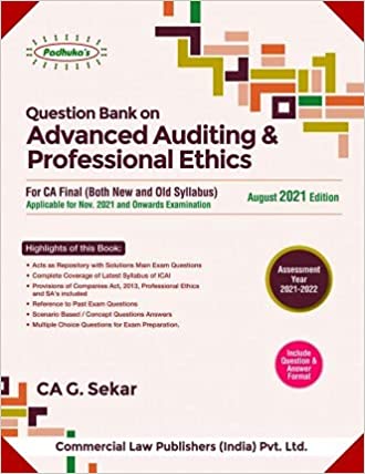Question Bank On Advanced Auditing & Professional Ethics