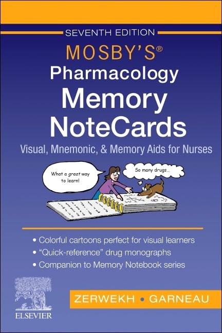 Mosbys Pharmacology Memory Notecards 7Ed (Sb 2025)