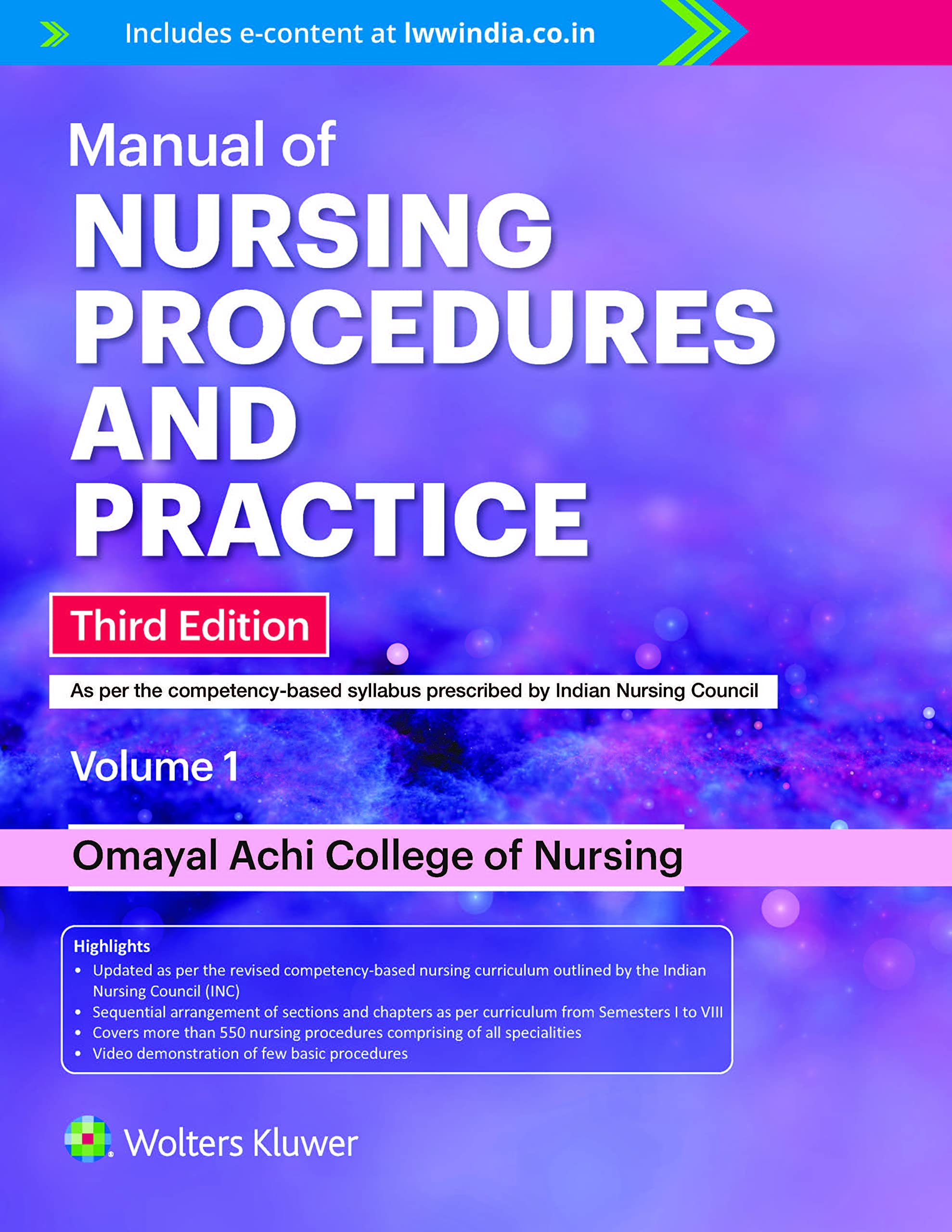 Manual of Nursing Procedures and Practice (2 vol set), 3rd Edition