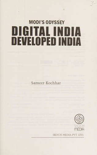 Modi's Odyssey: digital India, developed India