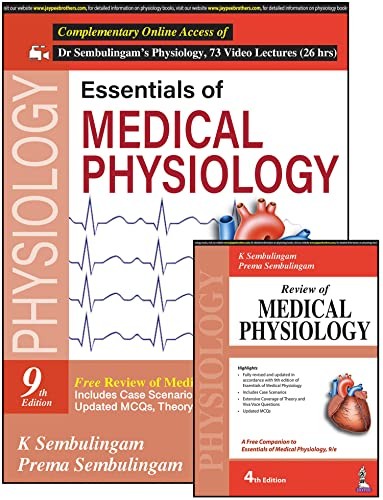 Cover of ESSENTIALS OF MEDICAL PHYSIOLOGY (FREE REVIEW OF MEDICAL PHYSIOLOGY) 9TH EDITION 2023