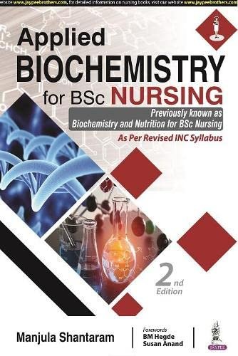 APPLIED BIOCHEMISTRY FOR BSC NURSING 2ND EDITION 2022