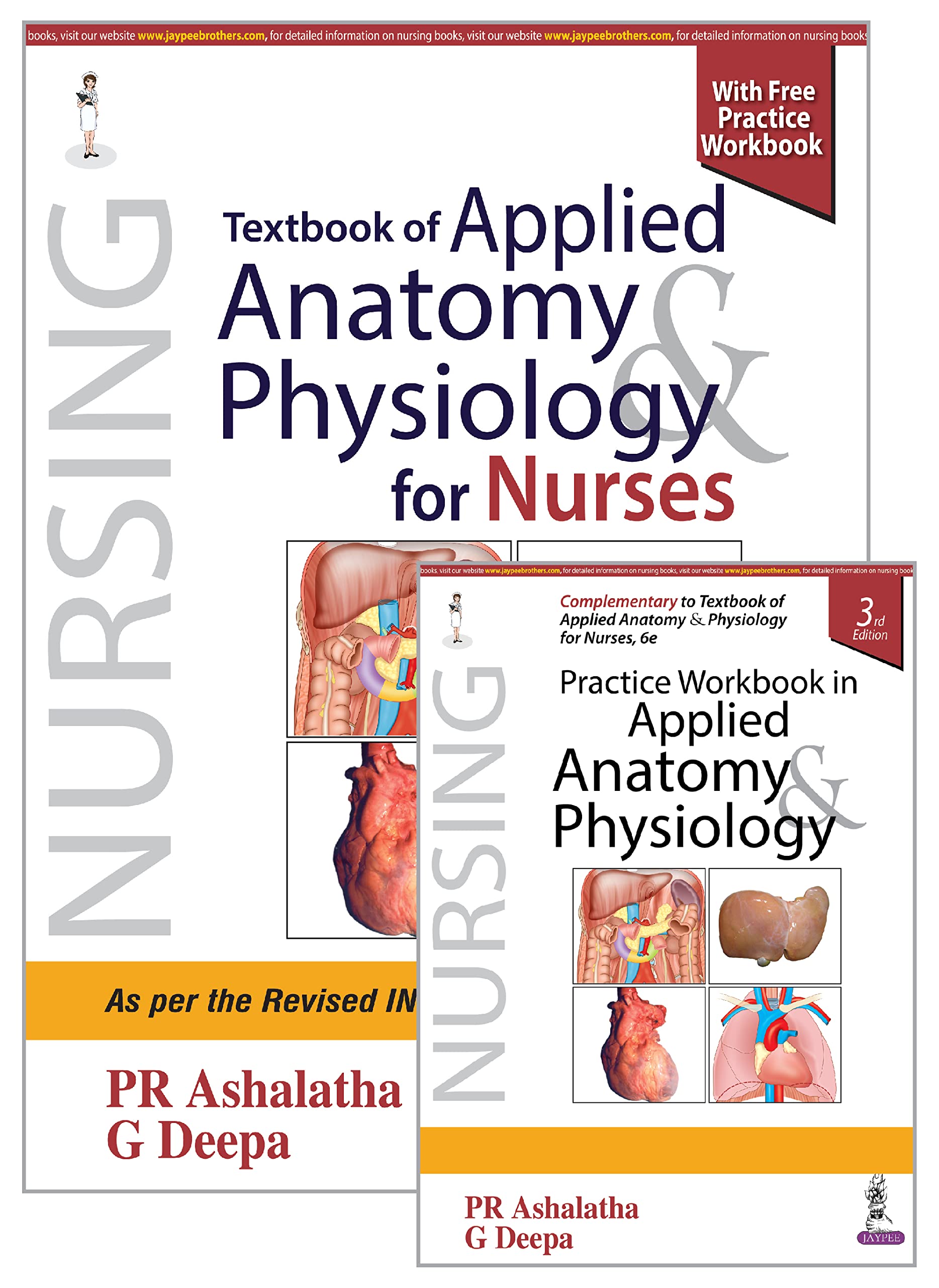 Cover of TEXTBOOK OF APPLIED ANATOMY & PHYSIOLOGY FOR NURSES 6TH EDITION 2023