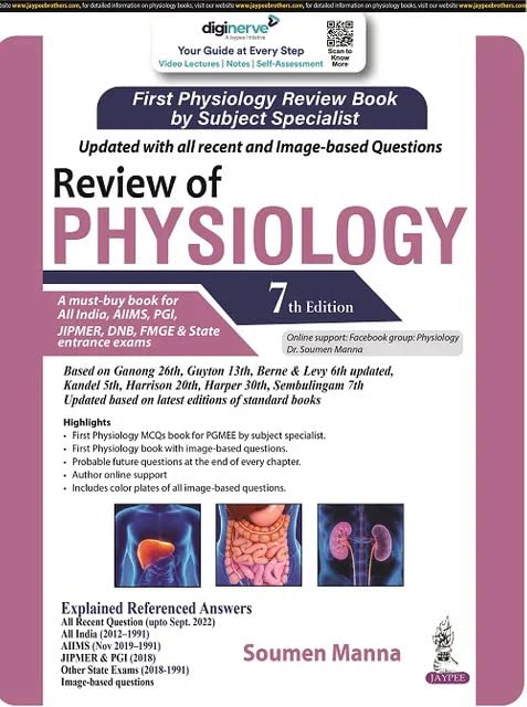 Cover of REVIEW OF PHYSIOLOGY 7TH EDITION 2023