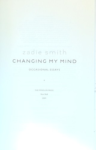 Changing My Mind: Occasional Essays