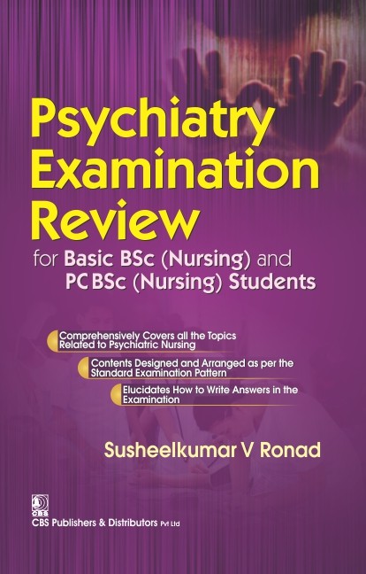 Cover of Psychiatry Examination Review For Basic Bsc (Nursing) And Pc Bsc (Nursing)Students