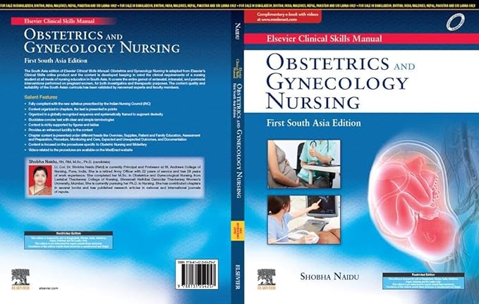 Cover of Elsevier Clinical Skills Manual Obstetrics and Gynecology Nursing 1st South Asia Edition 2020