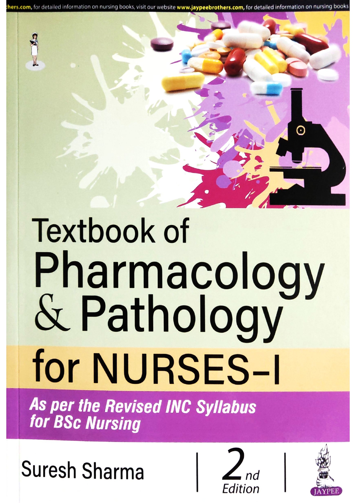 Cover of TEXTBOOK OF PHARMACOLOGY & PATHOLOGY FOR NURSES-I 2ND EDITION 2023