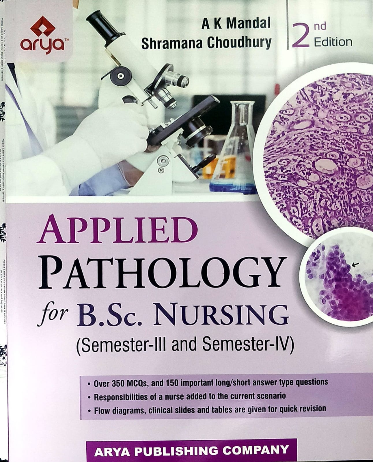 Cover of Applied Pathology for B.Sc. Nursing 2ND EDITION 2023