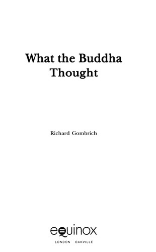 Cover of What The Buddha Thought