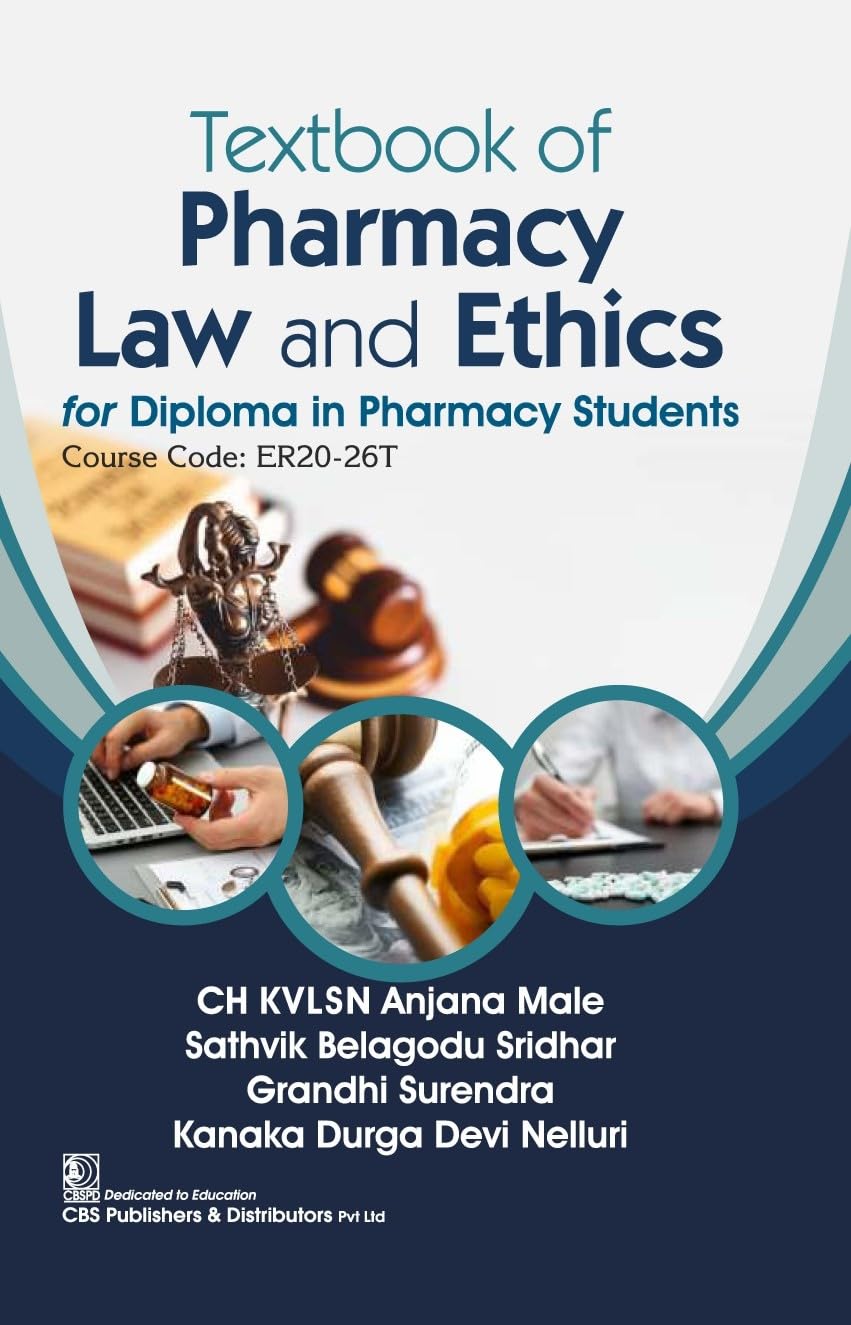 Textbook Of Pharmacy Law And Ethics For Diploma In Pharmacy Students (Pb 2026)