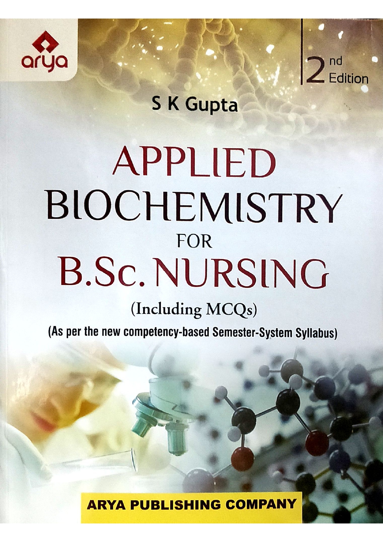 Cover of Applied Biochemistry for B. Sc. Nursing [including MCQs] 2ND EDITION 2023