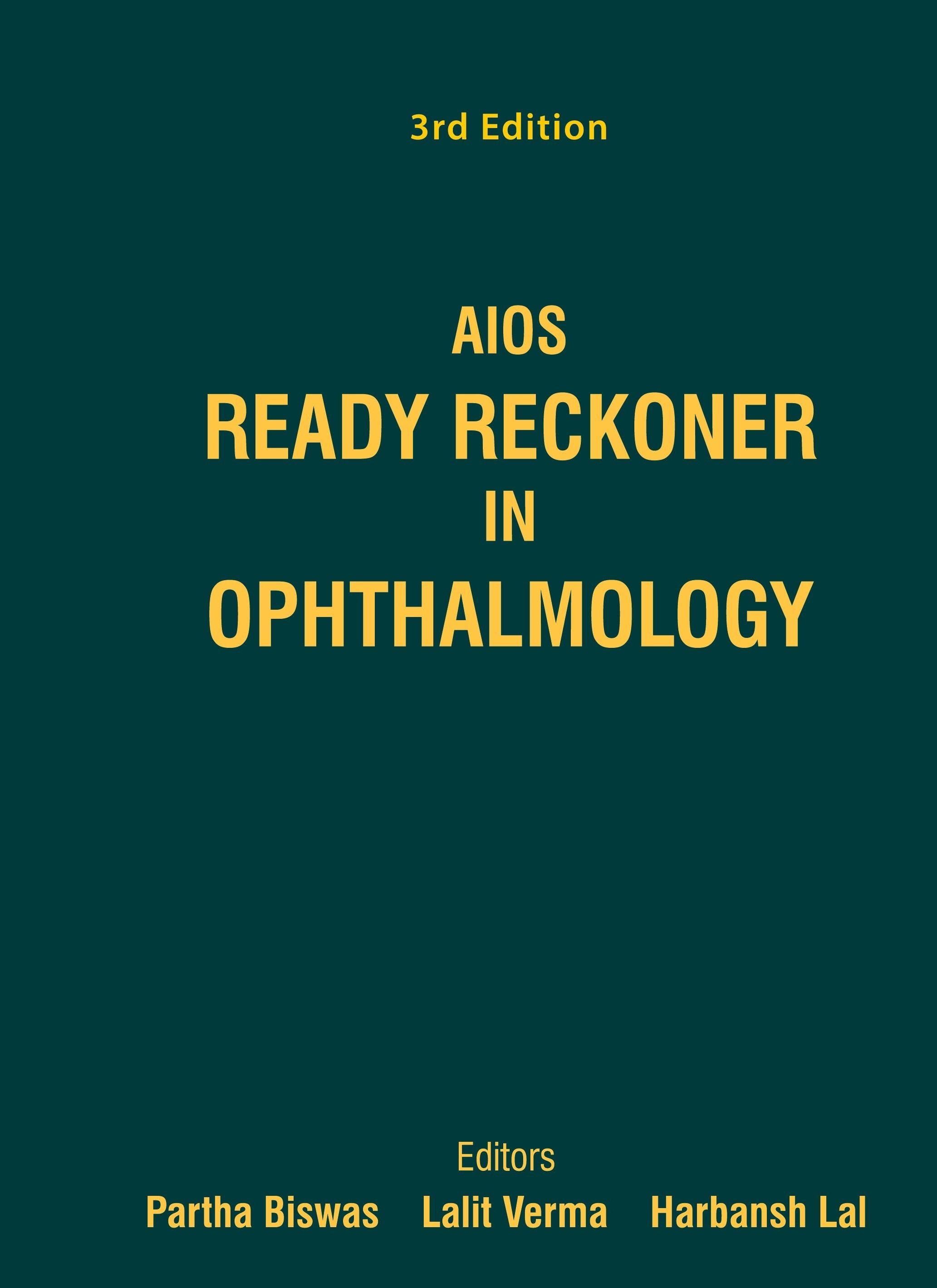 Aios Ready Reckoner In Ophthalmology