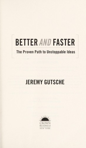 Cover of Better And Faster