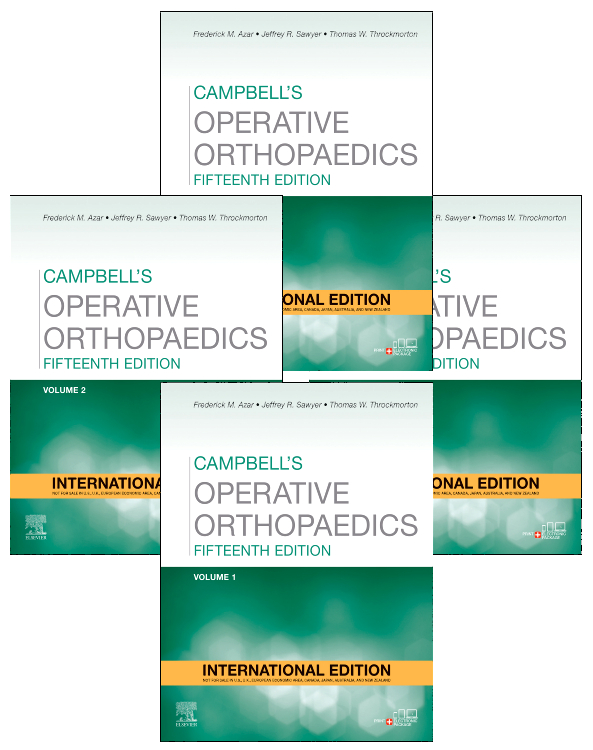Campbell's operative orthopaedics, 4 vo set, ie, 15/e