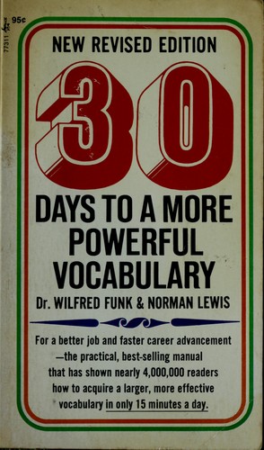 Cover of 30 Days To A More Powerful Vocabulary
