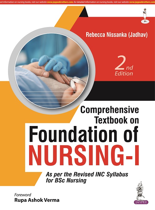 Cover of COMPREHENSIVE TEXTBOOK ON FOUNDATION OF NURSING-I 2ND EDITION 2023