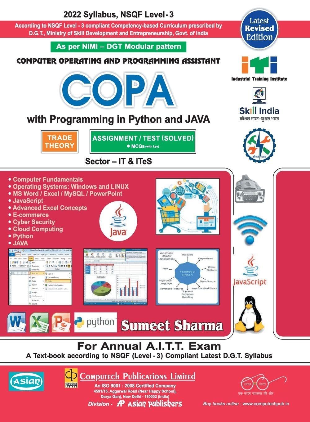 COPA THEORY & ASST. WITH PYTHON & JAVA (NSQF - 3.5 SYLL) WITH E - LEARNING SOLUTIONS VIDEO
