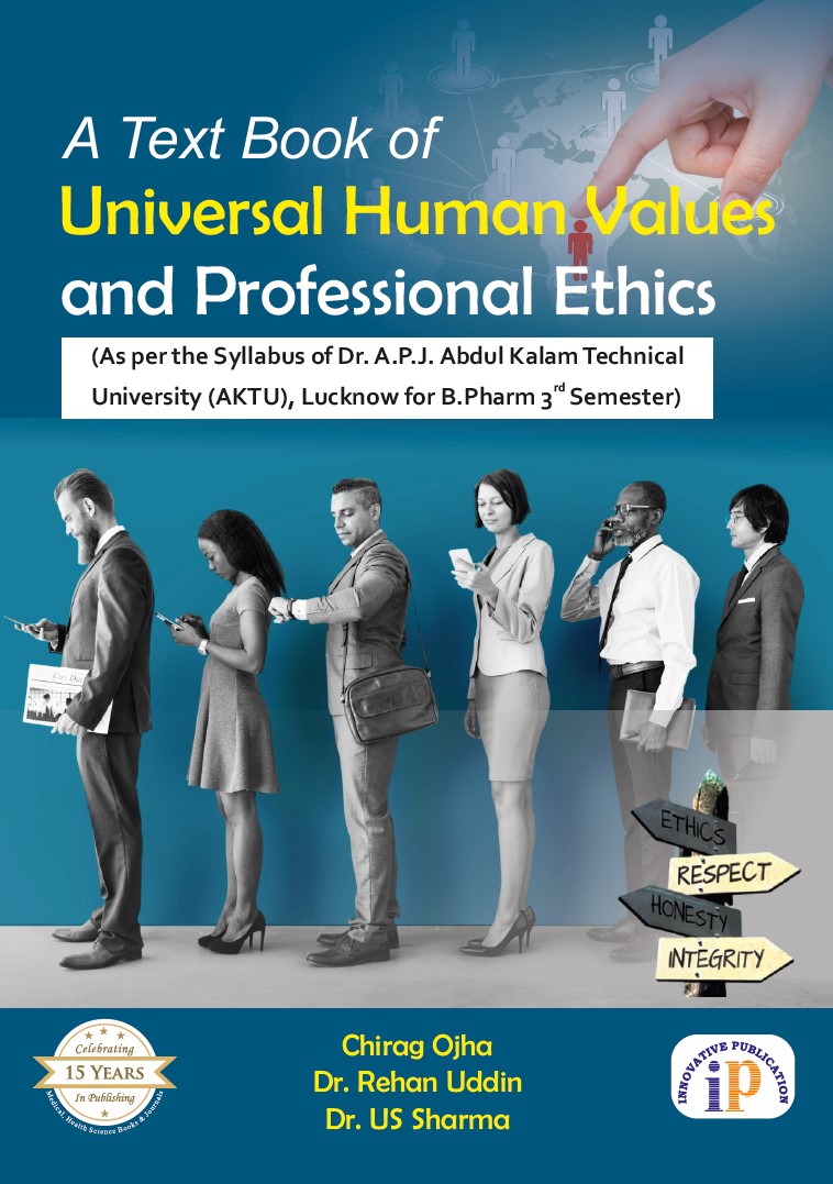 A Textbook of Universal Human Values and Professional Ethics for B.Pharm 3rd Semester