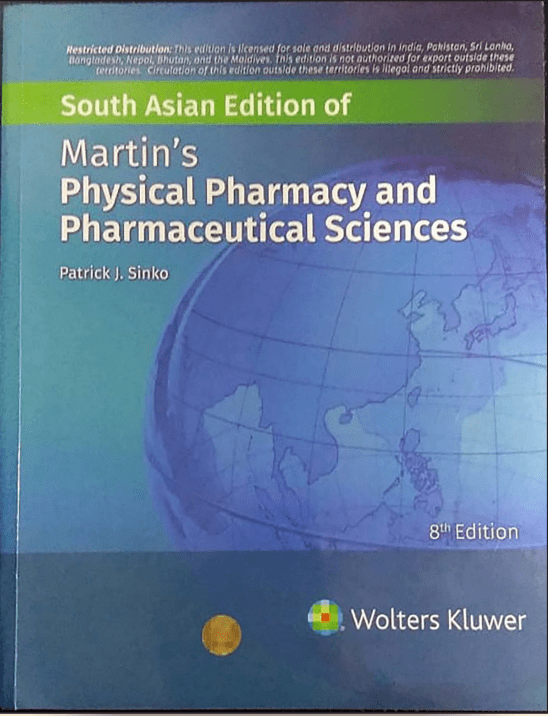 Martins Physical Pharmacy And Pharmaceutical Sciences 8Ed (Sae) (Pb 2025)
