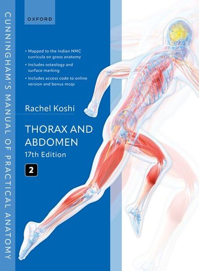 Cover of Cunningham’s Manual of Practical Anatomy VOL 2 Thorax and Abdomen
