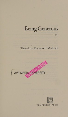 Cover of Being Generous