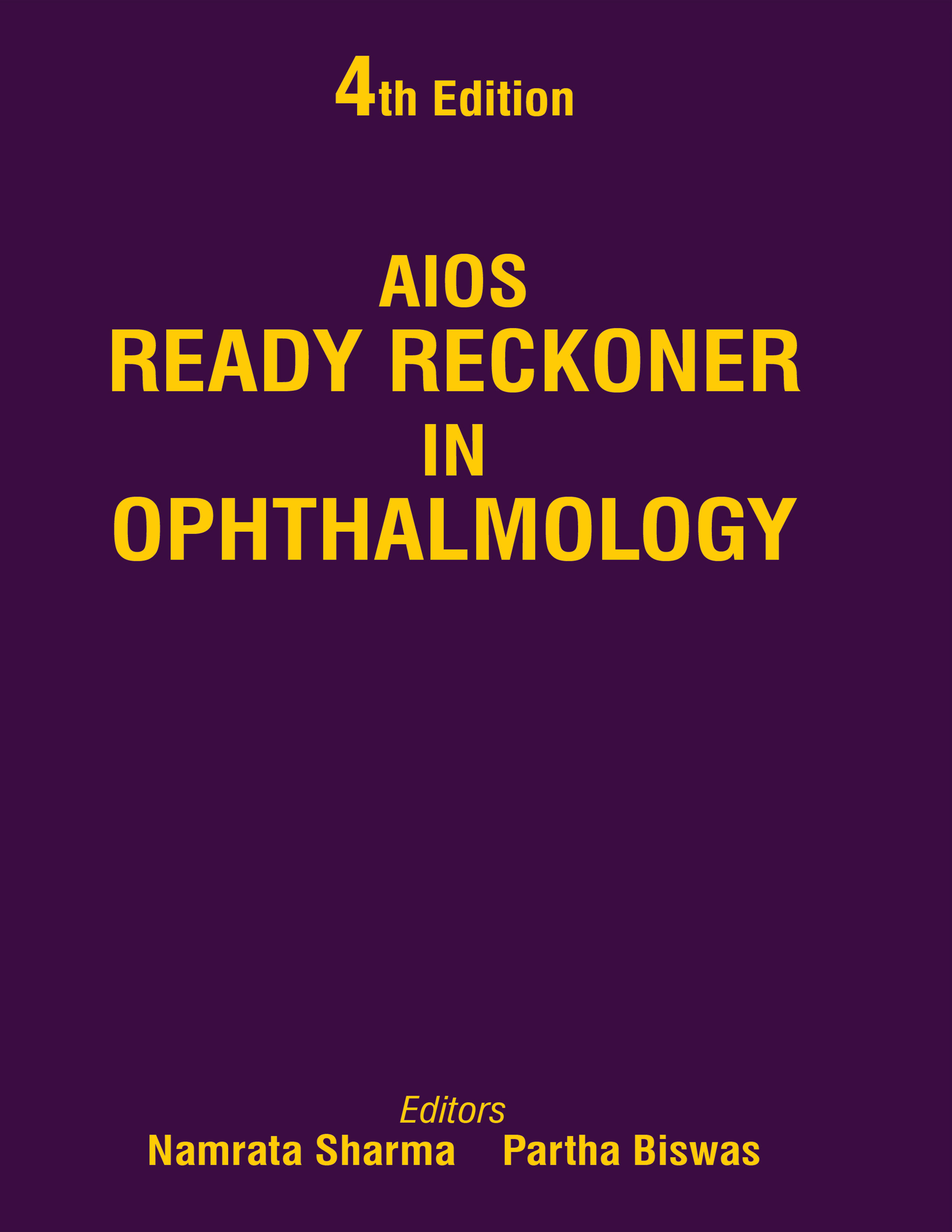 AIOS READY RECKONER IN OPHTHALMOLOGY