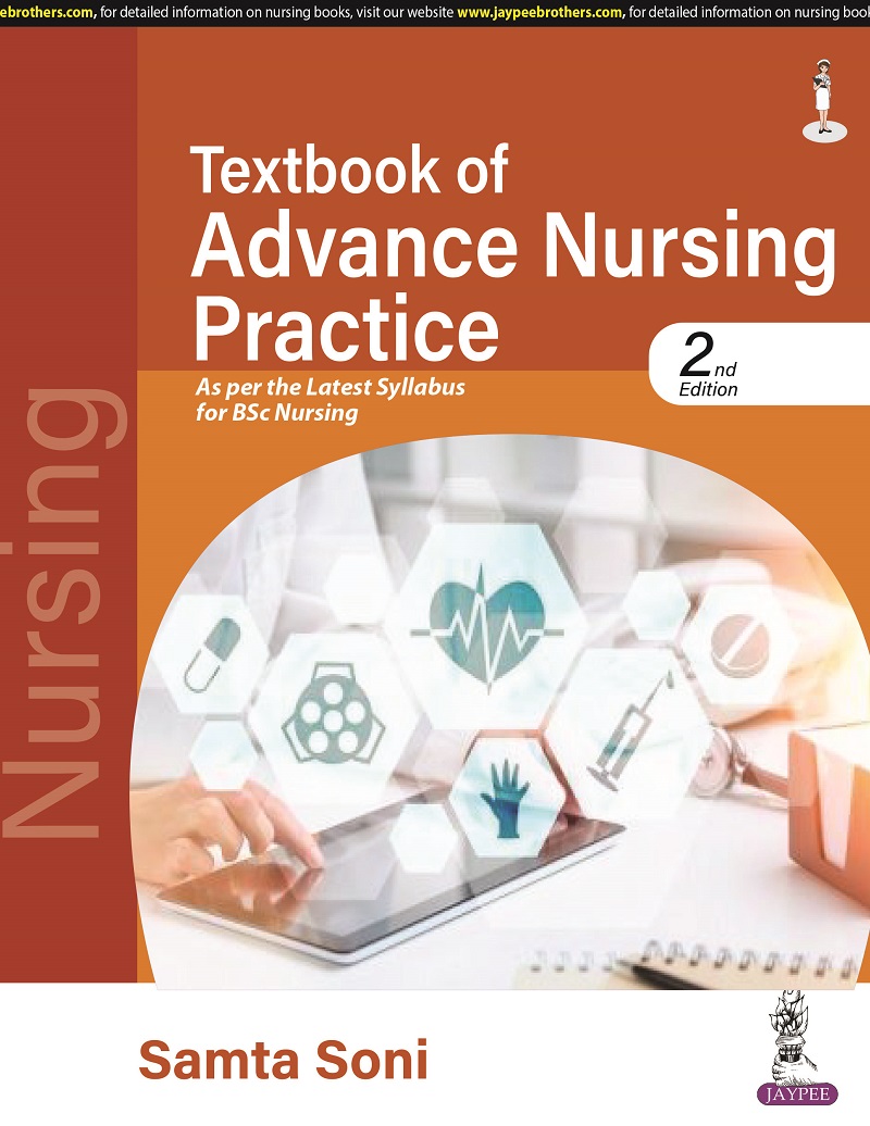 Cover of TEXTBOOK OF ADVANCE NURSING PRACTICE AS PER THE MSC NURSING SYLLABUS 2ND EDITION 2023