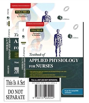 Textbook Of Applied Anatomy For Nurses With Access Code 2 Vol Set 3Ed (Pb 2025)