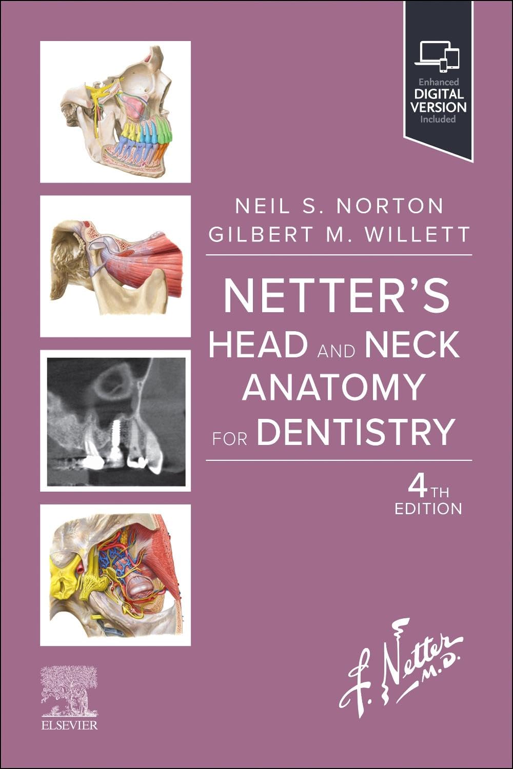 Netters head adn neck anatomy for dentistry with access code 4ed (pb 2025)