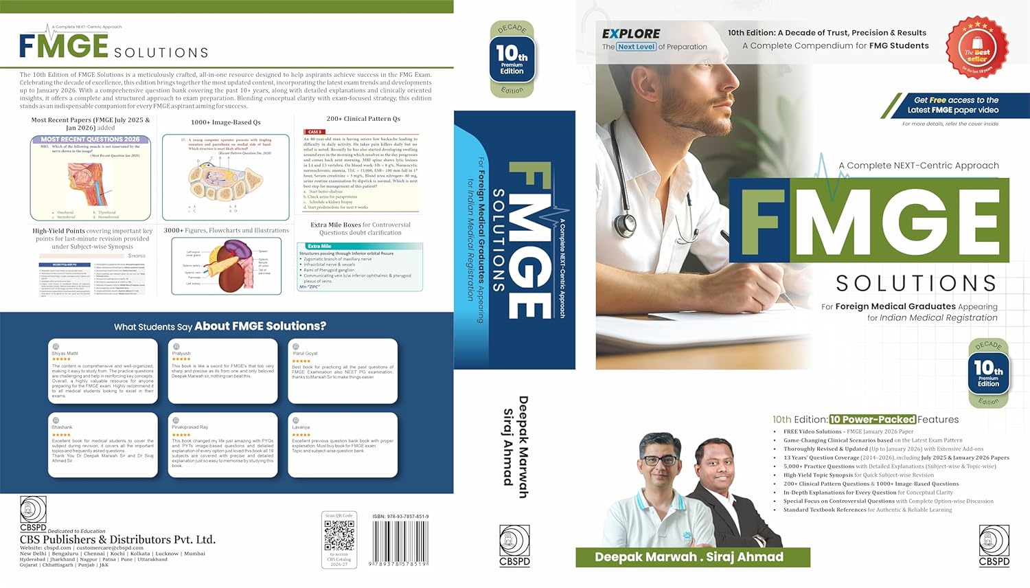 A Complete Next Centric Approach Fmge Solutions For Foreign Medical Graduates Appearing For Indian Medical Registration 10Ed (Pb 2026)
