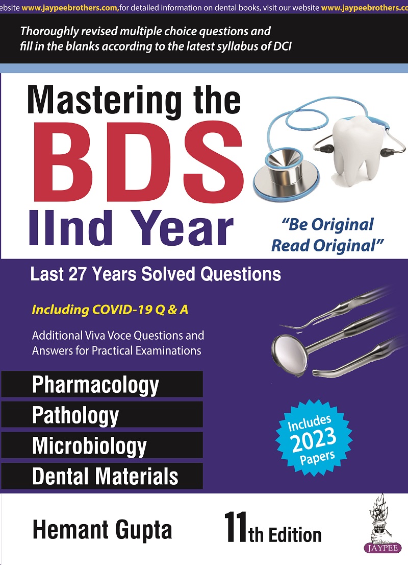 Cover of MASTERING THE BDS IIND YEAR 11TH EDITION 2023