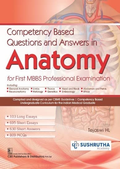 Competency Based Questions And Answers In Anatomy For First Mbbs Professional Examination (Pb 2025)
