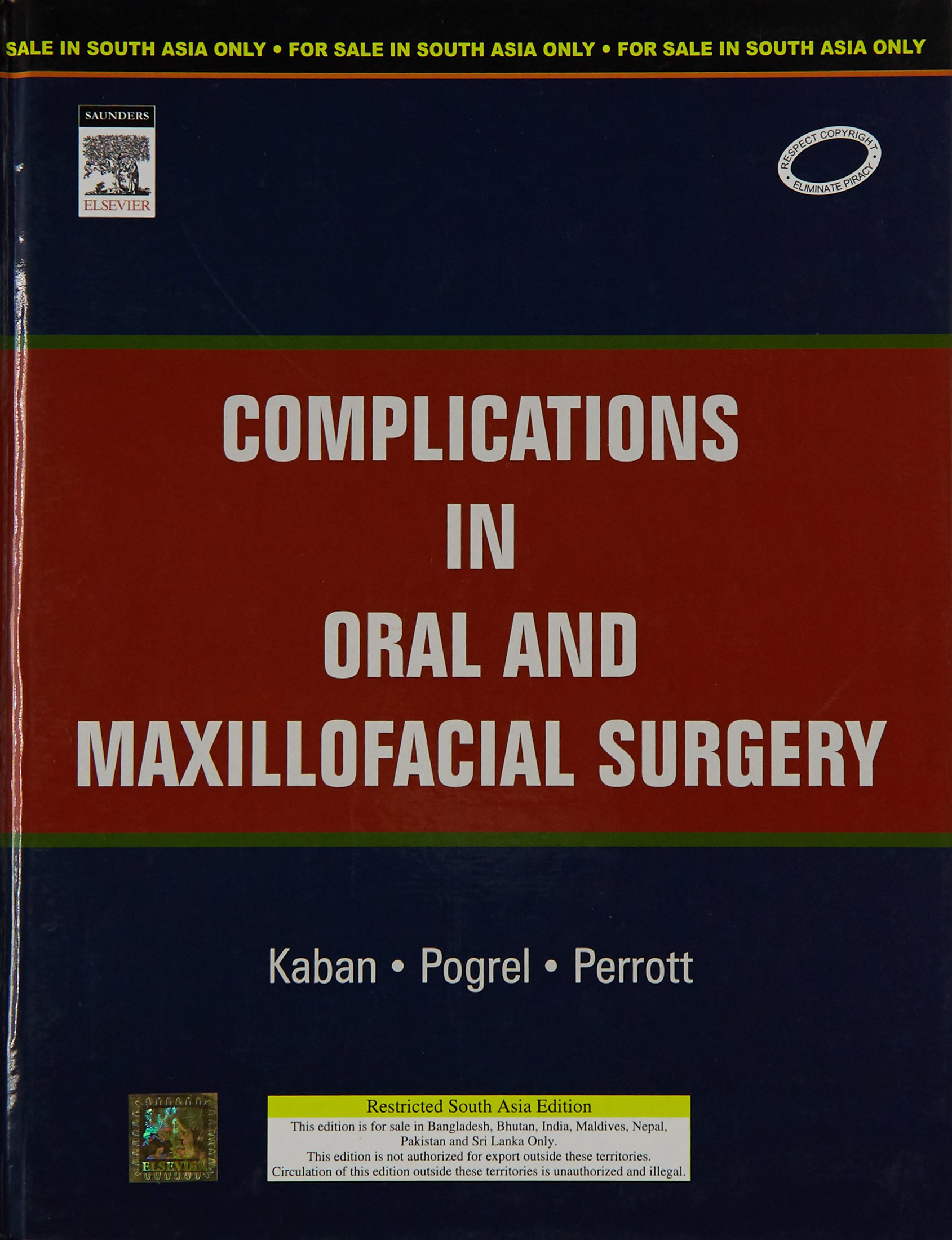 Cover of Complication in oral & maxillofacial surgery,1e