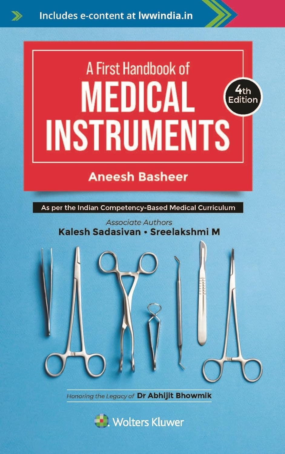 A First Handbook of Medical Instruments, 4th Edition
